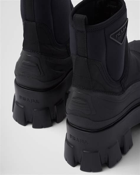 prada nylon bleu|Prada nylon boots.